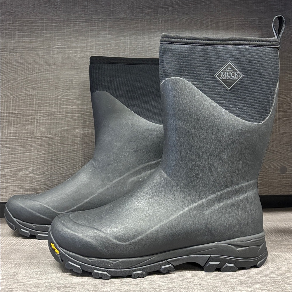 Men's Arctic Ice Mid Boot + Vibram Arctic Grip A.T. (Black) - Size 15